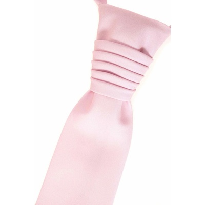 Jemno svadobná francúzska kravata mat ružová