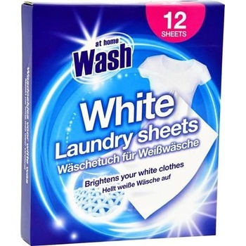 At Home Wash White ubrousky proti zašednutí prádla 12 ks