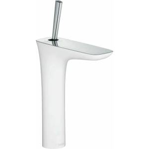 Hansgrohe Смесител за умивалник Hansgrohe PuraVida 200 бял - хром с Push-Open клапан (15081400)