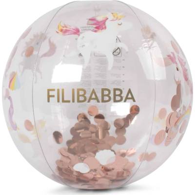 FILIBABBA PLÁŽOVÁ LOPTA ALFIE FILIBABBA UNICORN SHORES CONFETTI