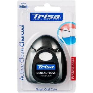 Trisa Конец за зъби Active Clean Charcoal, 40 m (2622092)