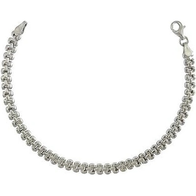 INFINITYSILVER Stříbrný náramek agganciato obdélníčky CFO03217