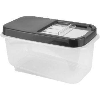 Horecano HOME-Контейнер за съхранение на продукти АНТРАЦИТ/ПРОЗРАЧЕН 34.5x19xh17.5cm 7.5L (07552) (017399)