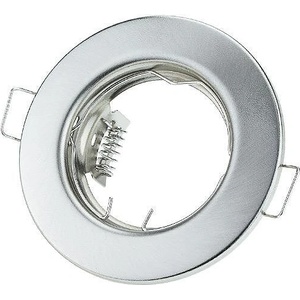 OPTONICA 2БР/КУТИЯ КРЪГЪЛ КОРПУС ОРИЕНТИРУЕМА ИНОКС ТЯЛО Ø82x29mm Ø75mm G5.3 (5171-N)