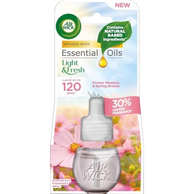 Air wick Tekutá náplň do elektrického osvěžovače vzduchu Rozkvetlá louka a jarní vánek 19 ml