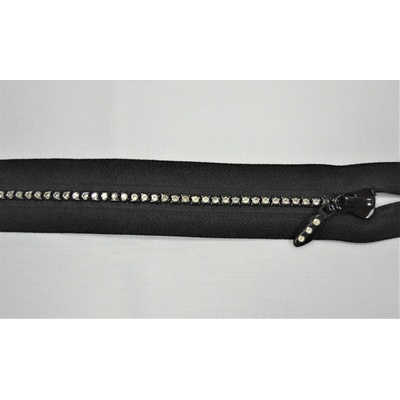 Zips ozdobný s kameňmi 45cm