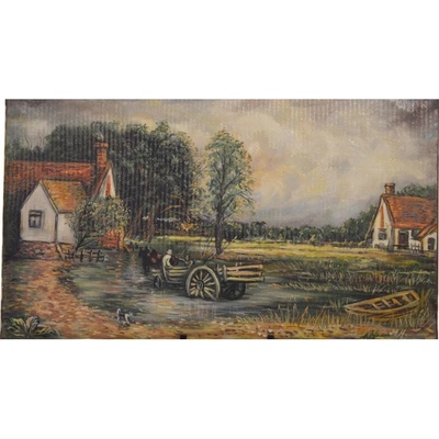 Krajina - Miroslav Hostiňák,,originálny,ručne maľovaný obraz