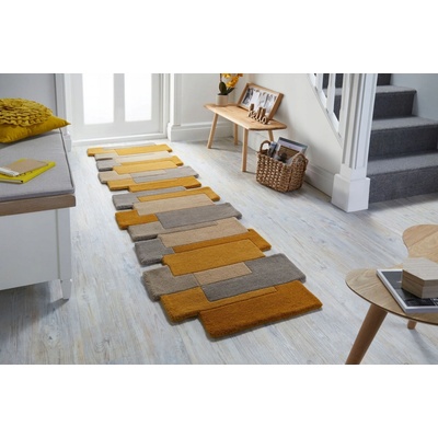 Flair Rugs Abstract Collage Ochre/Natural Žlutá