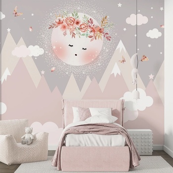 Art gift Детски фототапет - Луната спи