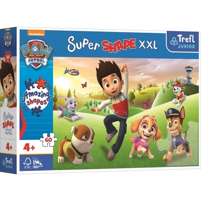 TREFL Super Shape XXL Tlapková patrola Usmievaví psíkovia 60 dielov