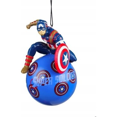 Disney Home Ozdoba Vianočná Guľa vianočná Marvel Kapitán Amerika 12 cm