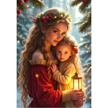 Alipson Puzzle - Puzzle Mother and Daughter Collection: Christmas Tenderness - 1 000 piese