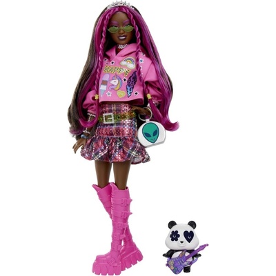 Barbie Extra růžová Pop-Punk s pandou