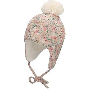 Sterntaler Бебешка зимна шапка за момиче Sterntaler - С принт на цветя, 41 cm, 4-5 м (4402231-739) - baby