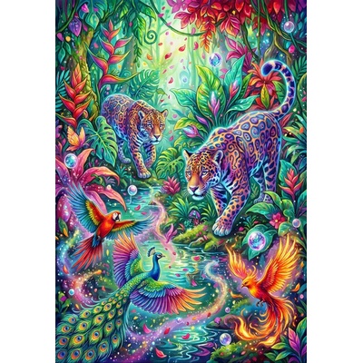 Alipson Puzzle - Puzzle The Jungle of a Thousand Colours - 1 000 piese