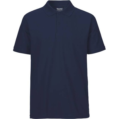 Neutral НЕУТРАЛНА o 20080 / Мъжка поло тениска от органичен памук - тъмносиня xxxl (77208000313)