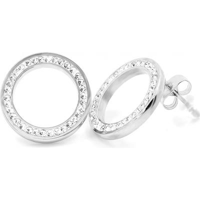 BRUNOshop.cz Náušnice KROUŽEK s kamínky II S4118