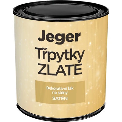 Jeger Brokať s trblietkami 0,5 l zlatý
