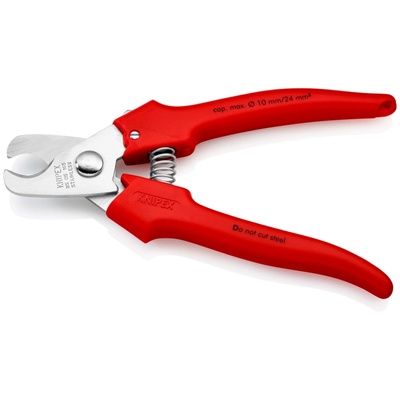 KNIPEX Ножици за рязане на кабел до 24мм2, хромирани, червена (k9505165)