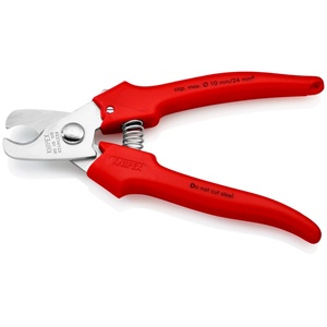 KNIPEX Ножици за рязане на кабел до 24мм2, хромирани, червена (k9505165)