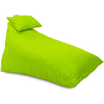 Pufrelax Пуф шезлонг и декортаивна възглавница Kudos, за открито, Зелен неон