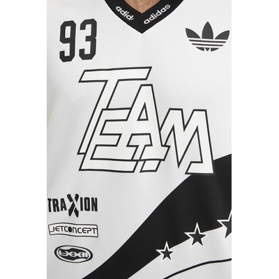 Тениска adidas Originals Team 93 Jersey в бяло с десен JN0808 (JN0808)