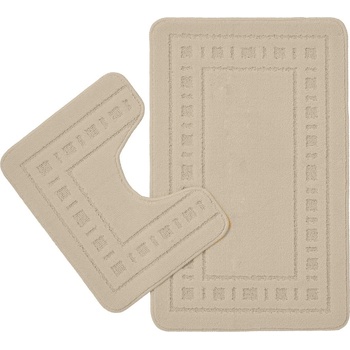 Catherine Lansfield Светлокафяви килими за баня в комплект от 2 бр. WC 50x80 cm Armoni - Catherine Lansfield (BR/23890/W/BMPM/NT)