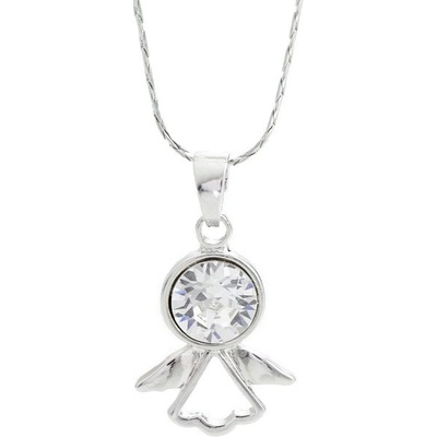 JSB čirý se Swarovski elements anděl krystal 14706