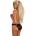 Daring Intimates Alessandra Crotchless Panty Black S/M