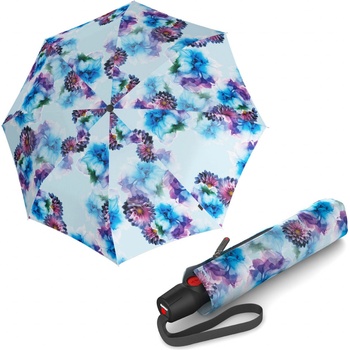 Knirps T.200 Blooming elegantný plne automatický dáždnik modrý