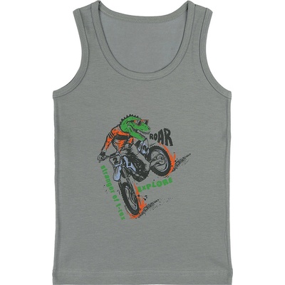 Evona chlapecký nátělník se širokými ramínky E šedá