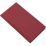 REALSYSTEM Джобен календар REALSYSTEM Standard, вертикален, бял, с бордови страници, 2027 (5811-09)