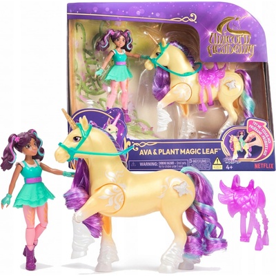 Spin Master Unicorn Academy Ava & jednorožec Leaf měnící barvy