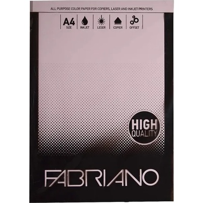 Fabriano Копирен картон, A4, 160 g-m2, светлорозов, 250 листа