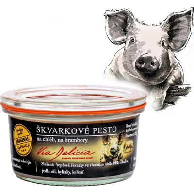 Via Delicia Škvarkové pesto 120 g – Zboží Dáma