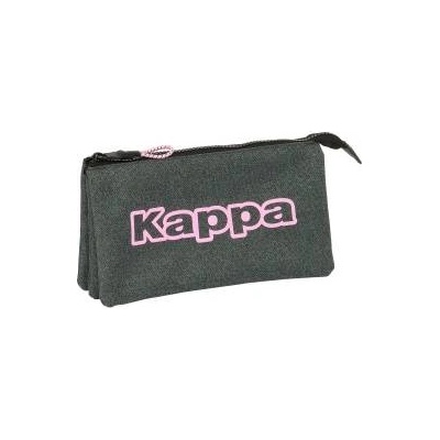 Kappa Троен Моливник Kappa Silver pink Сив 22 x 12 x 3 cm