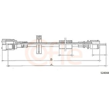 Hriadeľ tachometra COFLE 92.S24044