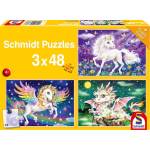 Schmidt Spiele - Puzzle 3x48 Fabletiere - 40 - 99 piese