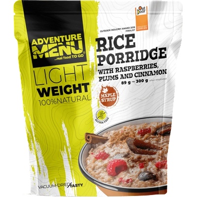 AdventureMenu Adventure menu Оризова каша с малини, сливи и канела, 300g (406)