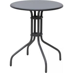 TopMebel Маса Palermo TopMebel метал в антрацит цвят Ø60x70см