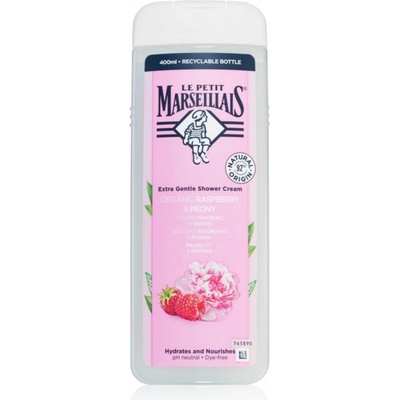 Le Petit Marseillais Extra Gentle Shower Cream Organic Raspberry & Peony sprchový krém 400 ml pre ženy