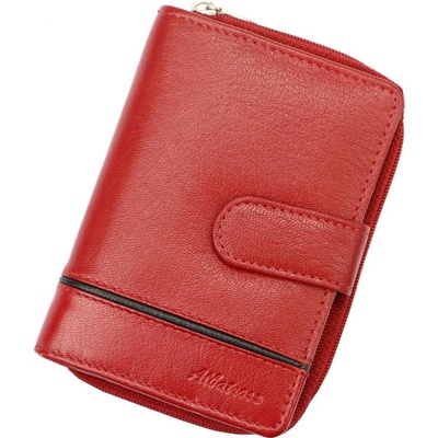 Albatross kožená matná dámska peňaženka červená
