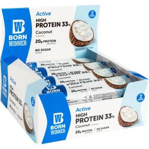 Born Winner Active 33% High Protein Bar [12 x 60 грама] Кокос
