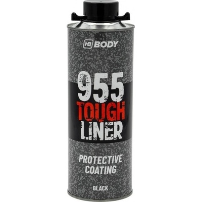 Odolný polyuretanový nástřik Body 955 Tough liner - 600 ml - černý