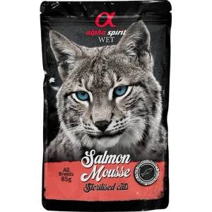 Alpha Spirit Sterilised Cat Salmon Mousse 85 g
