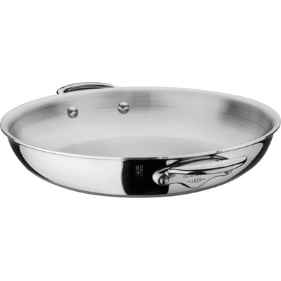 Servírovací pánev M’COOK 28 cm, s nerezovými uchy, nerezová, Mauviel