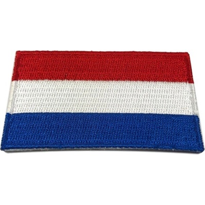 Vlajka, vyšívaná, zažehľovacia, Holandsko