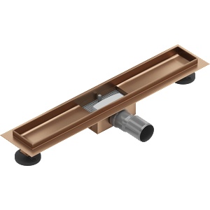 Mexen Flat корпус за линейно отичане 50 см, четкана мед - 1C15050 (1C15050)