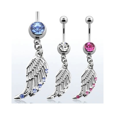 Marre piercing do pupíku andělské křídlo AMCD568