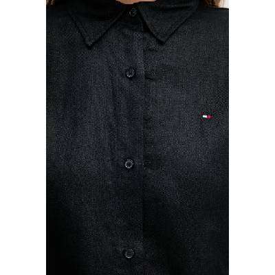 Tommy Hilfiger риза дамска ленена (WW0WW44679)